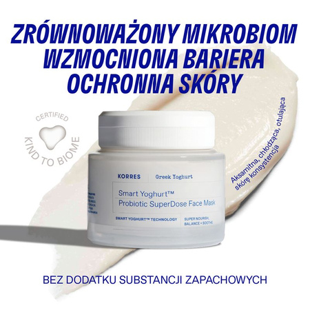 Korres Greek Smart Yoghurt maska do twarzy z probiotykami, 100 ml