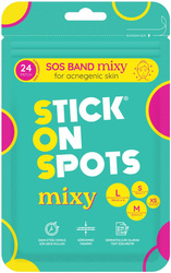 Stick on Spots Mixy plasterki na niedoskonałości, 24 szt