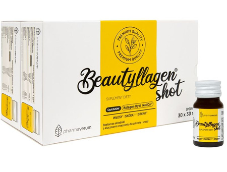 Pharmaverum, Beautyllagen® shot suplement diety w płynie 30 buteleczek x 30 ml