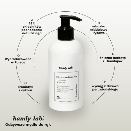 handy lab. Odżywcze mydło do rąk z prebiotykiem 250 ml