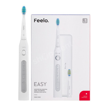 FEELO EASY szczoteczka soniczna z 8 końcówkami