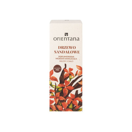 Orientana Drzewo sandałowe - Perfumowana mgiełka nawilżająca do ciała i włosów, 50 ml