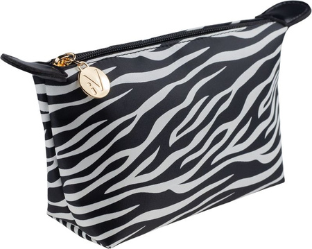 Intervion Kosmetyczka prosta duża Zebra