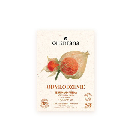Orientana, Serum-ampułka ODMŁODZENIE Ashwagandha 