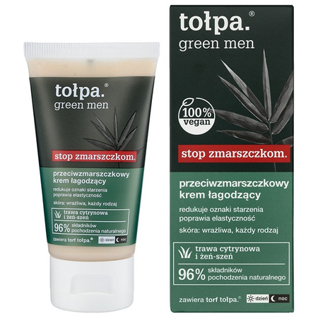 Tołpa Green Men Przeciwzmarszczkowy krem łagodzący 50 ml