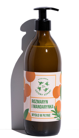 4 Szpaki Mydło w płynie rozmaryn i mandarynka 500 ml