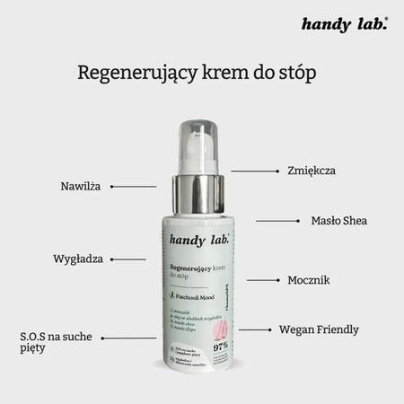 handy lab. krem do stóp Patchouli, 75 ml