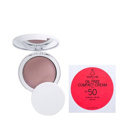 Youth Lab Compact Cream SPF 50, kremowy podkład w kompakcie w odcieniu Dark