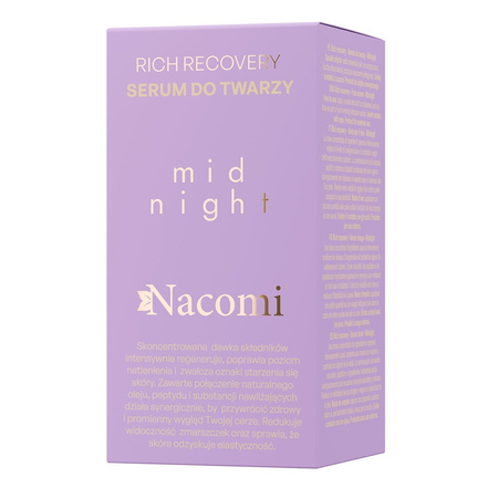 Nacomi Rich recovery - Serum do twarzy Midnight 30 ml