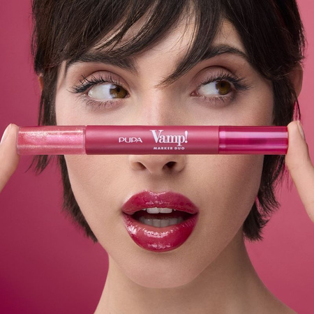 PUPA Milano Vamp! Marker Duo 002 Frozen Rose, 4 ml