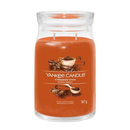 Yankee Candle Signature – Świeca duża Cinnamon Stick, 567 g