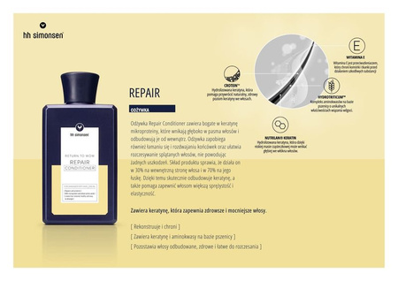 HH SIMONSEN Regeneracyjna Odżywka Do Włosów, 250 ml