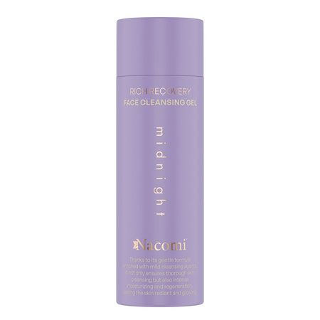 Nacomi Rich recovery - Żel do mycia twarzy Midnight 140 ml