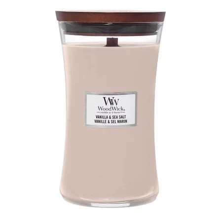 WoodWick Vanilla & Sea Salt – świeca duża, 600 g