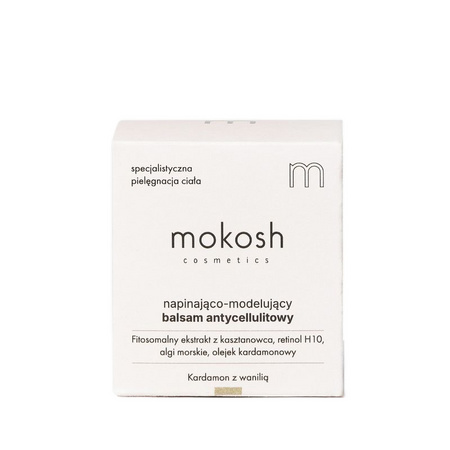 Mokosh Napinająco-modelujący balsam antycellulitowy Kardamon z wanilią, 120 ml