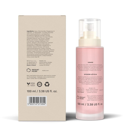 Resibo All I Mist antyoksydacyjna mgiełka rozświetlająca, 100 ml