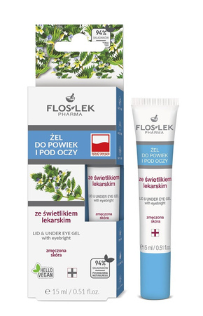 Floslek Żel do powiek i pod oczy ze świetlikiem lekarskim 15 ml