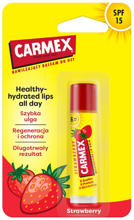 Carmex Strawberry nawilżający balsam do ust w sztyfcie 4,25 g