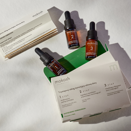 Mokosh Trzyetapowy zabieg kwasowy, 3 x 7 ml