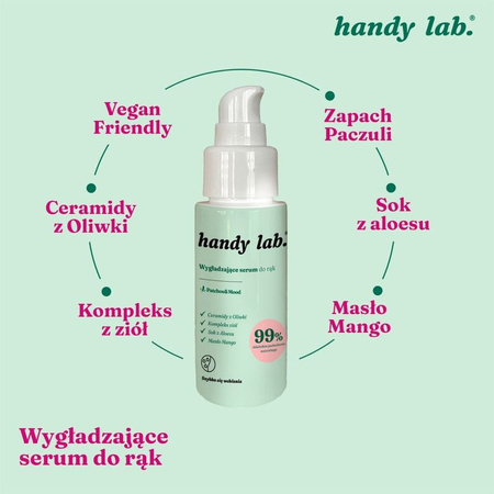 handy lab. Wygładzające serum do rąk Patchuli Mood, 50ml