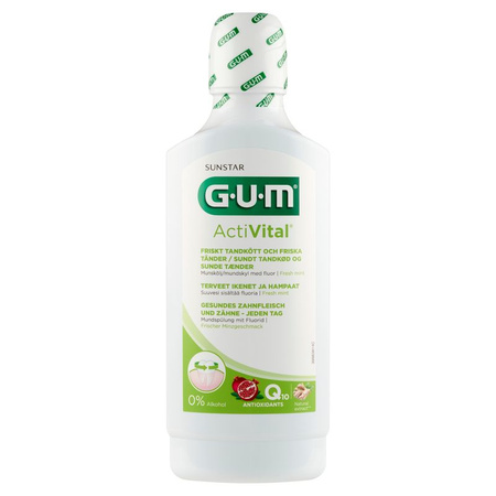 GUM ACTIVITAL Płyn do płukania jamy ustnej, 500 ml