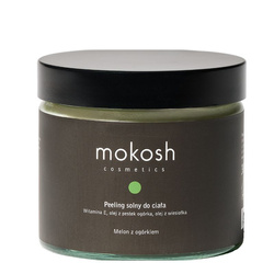 Mokosh Peeling Solny - Melon z ogórkiem, 300 ml