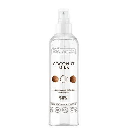 Bielenda Coconut Milk Tonizująca woda kokosowa nawilżająca Cocoon Effect