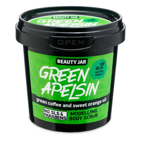 Green Apelsin modelujący scrub do ciała z zieloną kawą i słodką pomarańczą 200g