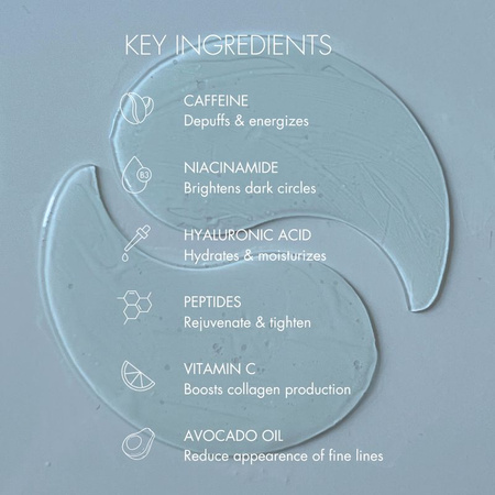 SWEED Żelowe płatki pod oczy Peptide & Ice - Lift & Firm Hydra Gel Eye Patches, 30 szt