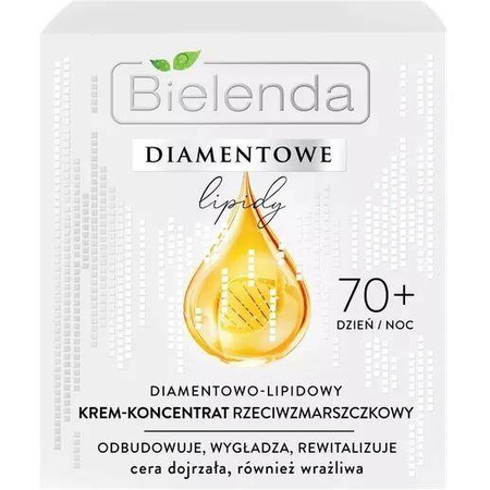 Bielenda Diamentowe Lipidy Diamentowo – lipidowy krem – koncentrat przeciwzmarszczkowy 70+ dzień/noc