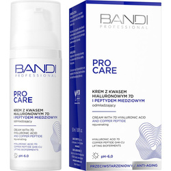 Bandi Pro Care krem z kwasem hialuronowym 7D  i peptydem miedziowym, 50 ml