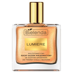 Bielenda Lumiere Multifunkcyjny suchy olejek pielęgnacyjny ze złotymi drobinami, 50 ml