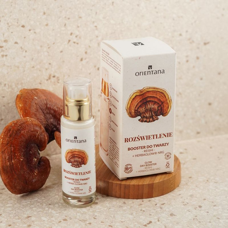 Orientana Booster Rozświetlający Reishi i Różeniec Górski