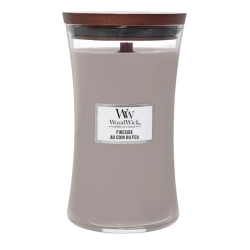 WoodWick Fireside – świeca duża, 600 g