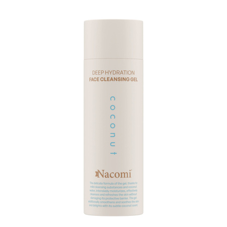 Nacomi Deep hydration Żel do mycia twarzy Coconut 140 ml