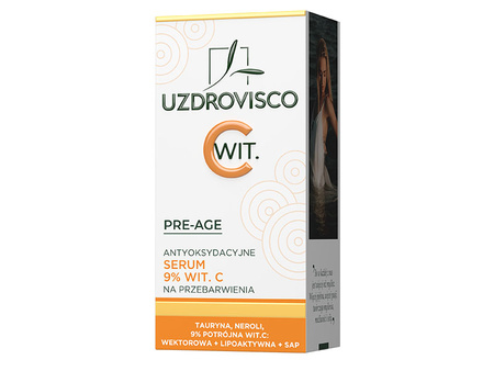 Uzdrovisco Pre-Age, antyoksydacyjne serum wit. C 9% na przebarwienia 30 ml