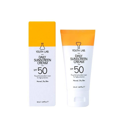 Youth Lab Daily Sunscreen SPF 50 lekko napigmentowany krem przeciwsłoneczny dla skóry normalnej i suchej