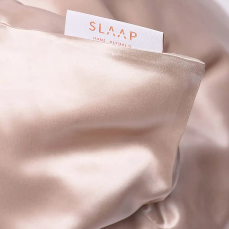 SLAAP Jedwabna poszewka na poduszkę szmpański beż, 50 x 60 cm
