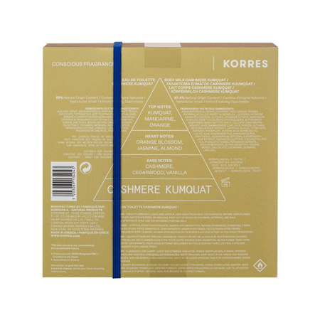 Korres Zestaw Cashmere Kumquat - Woda toaletowa dla kobiet & Mleczko do ciała