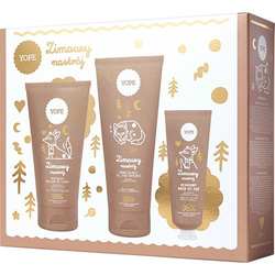 YOPE Zestaw Zimowy nastrój Balsam do ciała + Żel pod prysznic + Krem do rąk