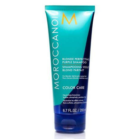 Moroccanoil Blonde Perfecting Purple Shampoo Szampon do Włosów Blond Neutralizujący Żółte Odcienie, 200ml