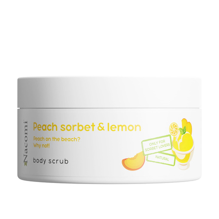 NACOMI Peeling do ciała o zapachu brzoskwiniowego sorbetu z cytryną