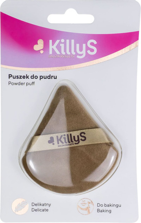 KillyS Puszek do pudru trójkątny beżowy