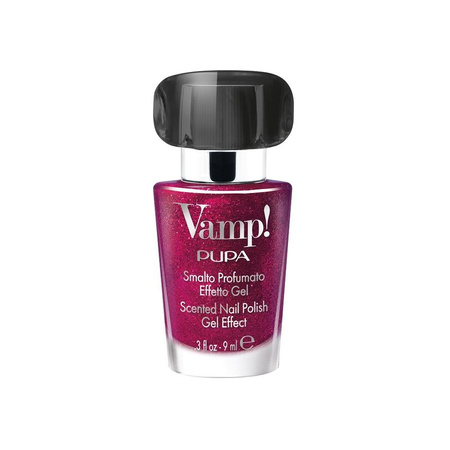 PUPA Milano Vamp! Pachnący lakier do paznokci z efektem objętości 3D - 321 Blinding Deep Red, 9 ml