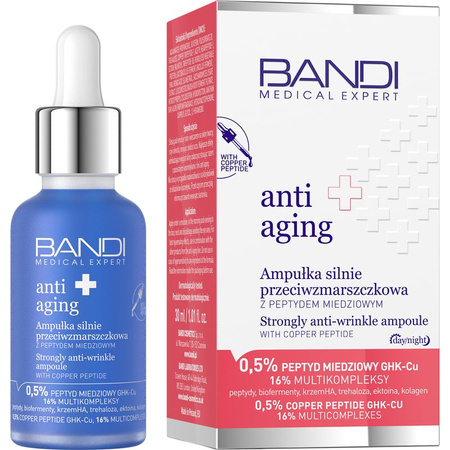 BANDI MEDICAL EXPERT ANTI-AGING Ampułka silnie przeciwzmarszkowa z peptydem miedziowym