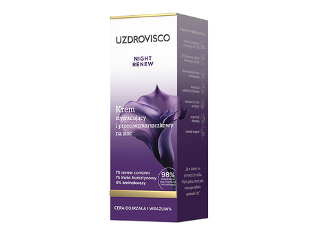 Uzdrovisco Night Renew Krem stymulujący i przeciwzmarszczkowy na noc 50 ml