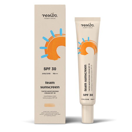 Resibo Team Sunscreen Nawilżający krem koloryzujący SPF 30 40 ml