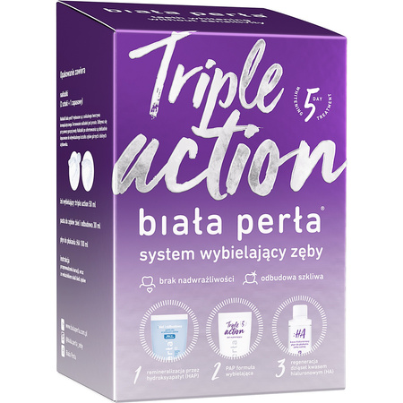 Biała Perła Triple Action System wybielający zęby