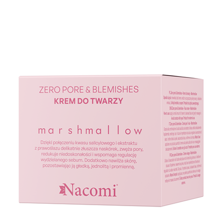 Nacomi Zero pore & blemishes Krem do twarzy Marshmallow 40 ml