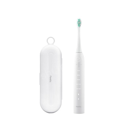 FEELO PRO szczoteczka soniczna WHITE + etui + 1 końcówka